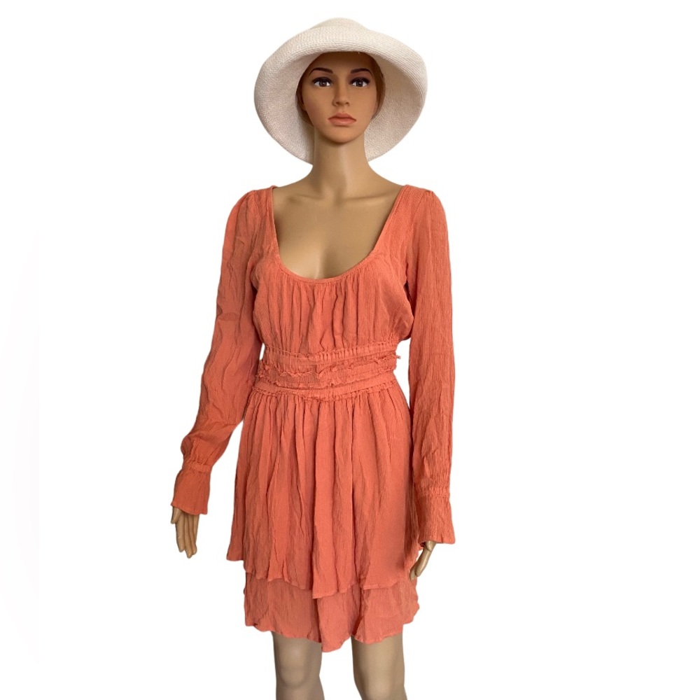 FREE PEOPLE Much Ado Backless NWT Dress Size L - Picture 2 of 6